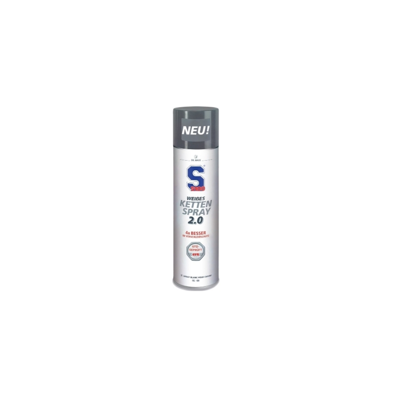 Ketjujen voiteluaine S100 - Valkoinen ketjusuihke 2.0 400 ml