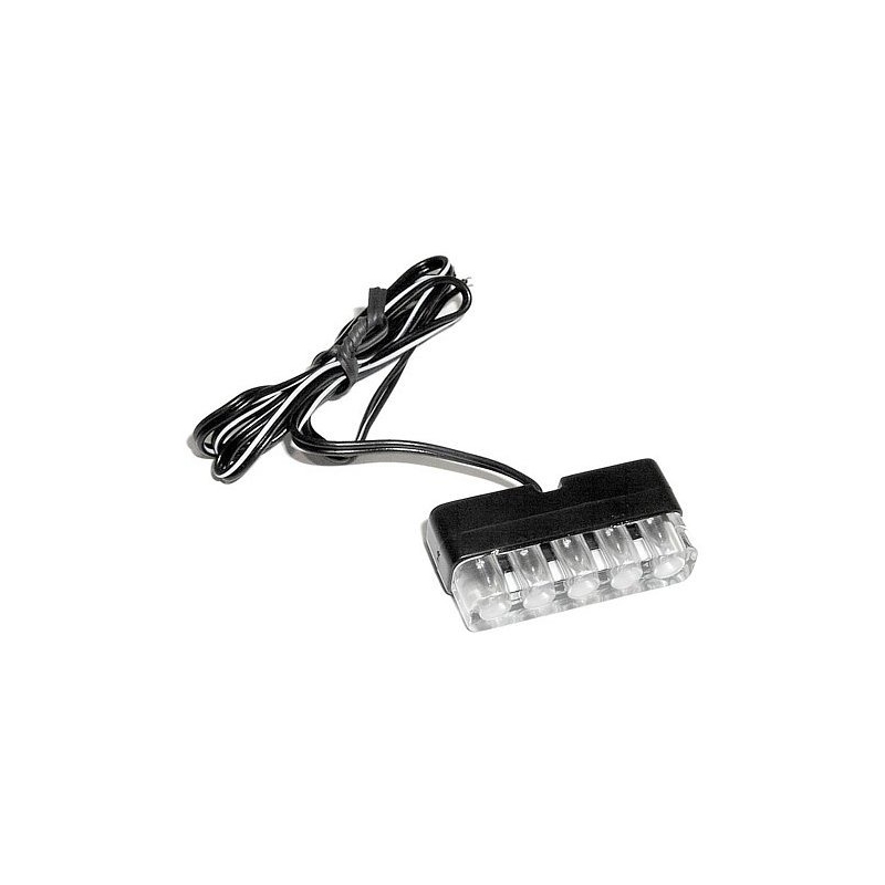 Universální osvětlení moto 5 LED modré