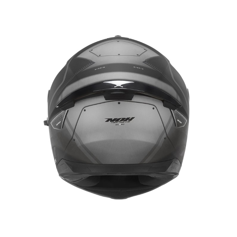 Integrální přilba na motorku NOX N302S Guard černo-stříbrná výprodej