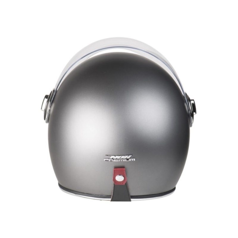 Avoin kypärä NOX PREMIUM Heritage hopea mattapintainen