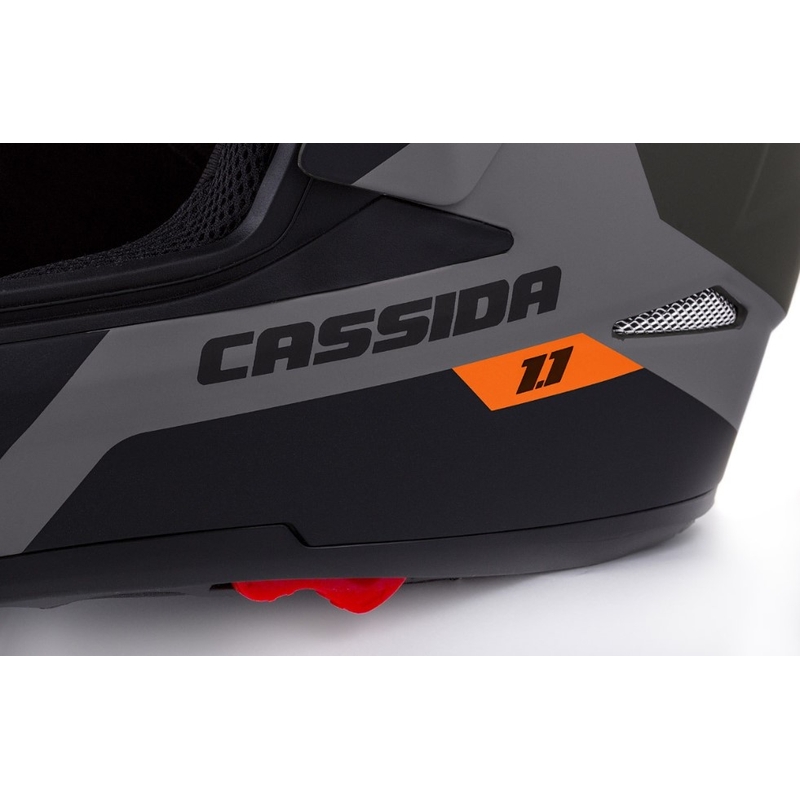 Enduro přilba Cassida Tour 1.1 Spectre černo-šedo-zeleno-fluo oranžová výprodej