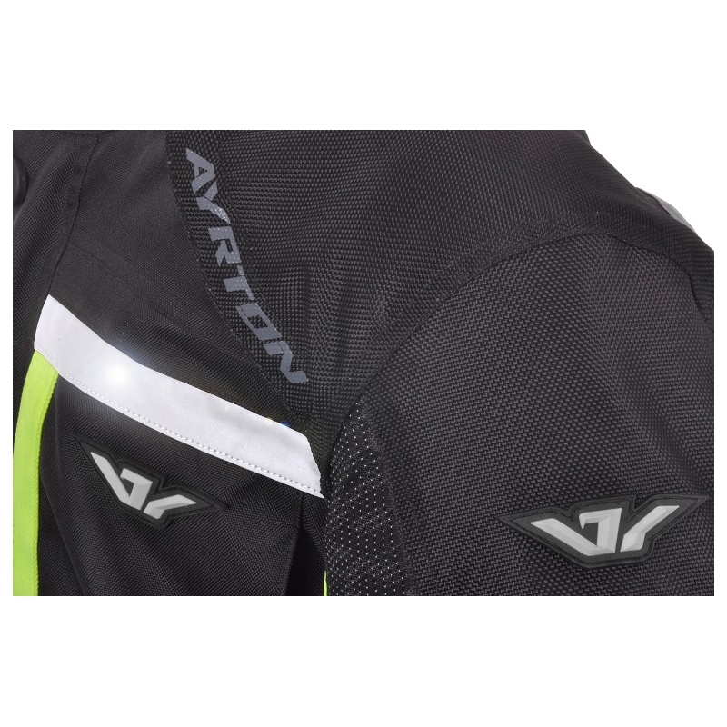 Bunda na motorku Ayrton Adventure černo-fluo žlutá výprodej